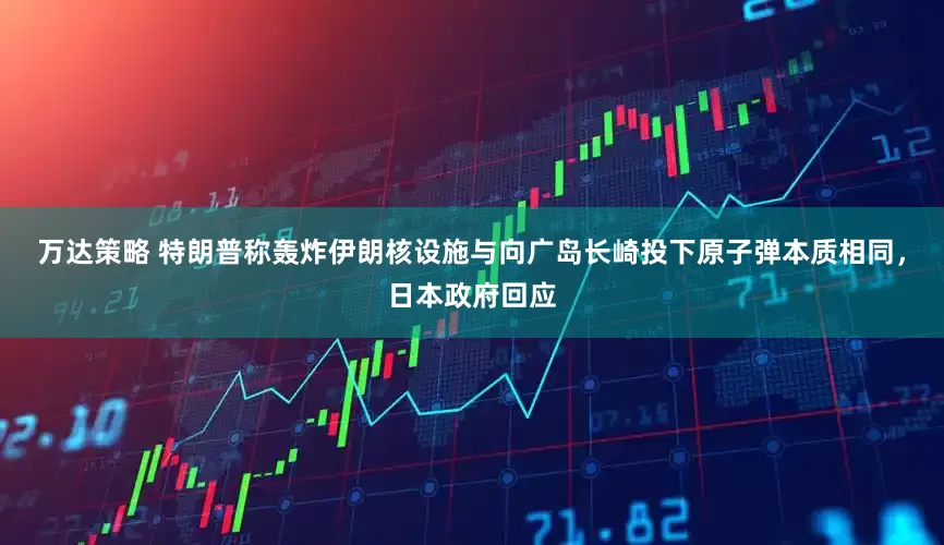 万达策略 特朗普称轰炸伊朗核设施与向广岛长崎投下原子弹本质相同，日本政府回应
