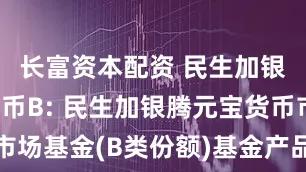 长富资本配资 民生加银腾元宝货币B: 民生加银腾元宝货币市场基金(B类份额)基金产品资料概要更新